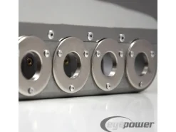 eyepower Druckluft Putzwerfer und Putzpistole für Wände Silberfarben