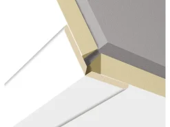 Faltleiste Weiß 22 mm x 22 mm Länge 2600 mm