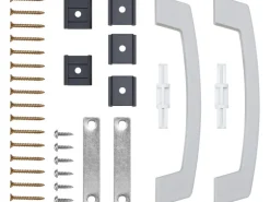 Falttür 82 cm x 203 cm Esche Weiß