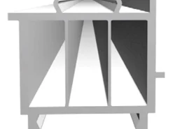 Fensterbankanschlußprofil 48,5 mm x 40 mm x 1000 mm Weiß