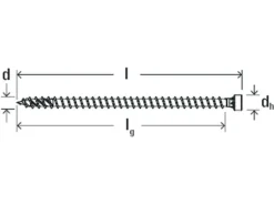 Fischer Holz-/Spanplattenschraube PowerFull II Ø 8 mm x 220 mm 50 Stück