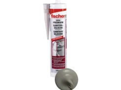 Fischer Sanitärsilicon DSSA Sanitärgrau 310 ml