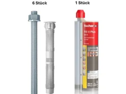 Fischer Schwerlastbefestigungsset 6 Befestigungspunkte