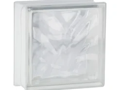 Fuchs Glasstein Wolke Klar 19 cm x 19 cm x 8 cm glänzend