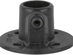 Fußplatte Rund Schwarz matt für Stahlrohr Ø 2,7 cm