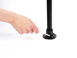 Fußplatte Rund Schwarz matt für Stahlrohr Ø 2,7 cm