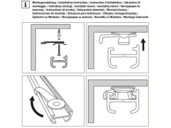 Gardinia Aluminiumschiene Weiß 210 cm