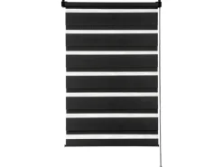 Gardinia Doppelrollo EasyFix 120 cm x 150 cm Schwarz