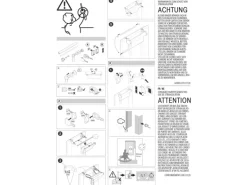 Gardinia Doppelrollo EasyFix 120 cm x 150 cm Schwarz