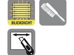 Gardinia Easy Fix Plissee Weiß 100 cm x 130 cm mit 2 Bedienschienen