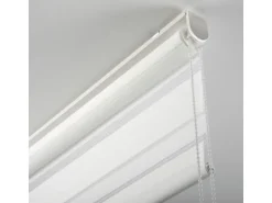 Gardinia Easyfix Doppelrollo mit Montageschiene 90 cm x 220 cm Weiß