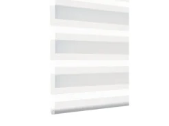 Gardinia Easyfix Doppelrollo mit Montageschiene 90 cm x 220 cm Weiß