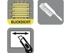 Gardinia EasyFix Plissee Greta 80 cm x 130 cm Steingrau