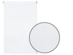 Gardinia EasyFix Rollo Uni 60 cm x 150 cm Reinweiß strukturiert