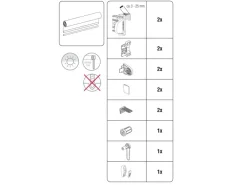 Gardinia EasyFix Rollo Uni 60 cm x 150 cm Reinweiß strukturiert