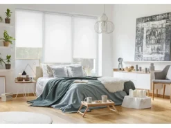 Gardinia EasyFix Rollo Uni 60 cm x 150 cm Reinweiß strukturiert