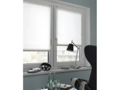 Gardinia EasyFix Rollo Uni 60 cm x 150 cm Reinweiß strukturiert