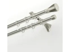 Gardinia Gardinenstange Chicago Ø 20 mm Edelstahloptik 160 cm