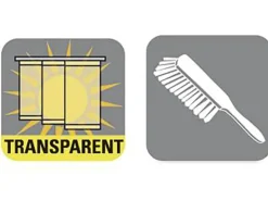 Gardinia Schiebevorhang Entry 60 cm x 245 cm Weiß