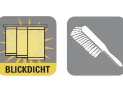 Gardinia Schiebevorhang Natur Weiß 60 cm x 245 cm