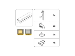 Gardinia Seitenzug-Rollo Lichtdurchlässig Uni 102 cm x 230 cm Weiß