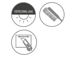 Gardinia Verdunkelungsrollo Blackout 122 cm x 180 cm Weiß