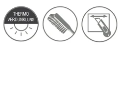 Gardinia Verdunkelungsrollo Thermo Struktur 62 cm x 180 cm Natur