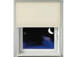 Gardinia Verdunkelungsrollo Thermo Struktur 62 cm x 180 cm Natur