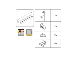 Gardinia Verdunkelungsrollo Thermo Struktur 62 cm x 180 cm Natur