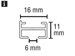 Gardinia Vorhangschienen-Set Lucy 1-läufig Weiß 200 cm
