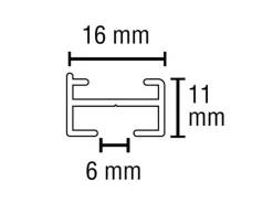 Gardinia Vorhangschienen-Set Lucy 1-läufig Weiß 200 cm