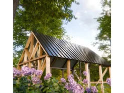 Garmio Profilblech Set 12 Stück Dachblech 129x45 Verzinkter Stahl Schwarz