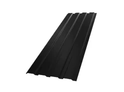Garmio Profilblech Set 12 Stück Dachblech 129x45 Verzinkter Stahl Schwarz