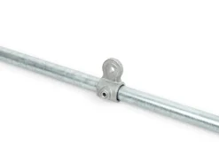 Gelenkstück Teil B Silber verzinkt für Stahlrohr Ø 2,7 cm