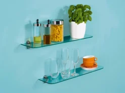 Glasboden Bransley Gerundete Ecken Klar 0,6 cm x 60 cm x 15 cm