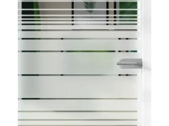 Glasdrehtür ESG Floatglas Dekor Siebdruck 36/83 DIN Links 1972 x 834 x 8 mm