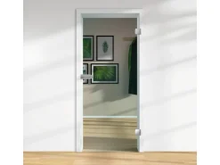 Glasdrehtür ESG Floatglas DIN LI/RE 1972 x 834 x 8 mm