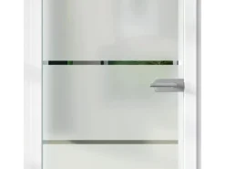 Glasdrehtür ESG Floatglas Dekor Siebdruck 36/15 DIN Links 1972 x 709 x 8 mm