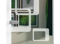 Glasdrehtür ESG Floatglas Dekor Siebdruck 36/31 DIN Rechts 1972 x 834 x 8 mm