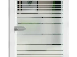 Glasdrehtür ESG Floatglas Dekor Siebdruck 36/83 DIN Rechts 1972 x 709 x 8 mm