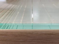 Glasdrehtür ESG Floatglas Dekor Siebdruck 36/83 DIN Rechts 1972 x 709 x 8 mm