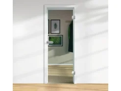 Glasdrehtür ESG Floatglas DIN LI/RE 1972 x 709 x 8 mm