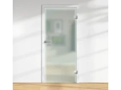 Glasdrehtür ESG satiniert Floatglas DIN Rechts 1972 x 834 x 8 mm