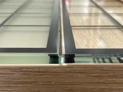 Glasschiebetür ESG Klarglas Siebdruck 76/16 Black 2060 x 940 x 8 mm