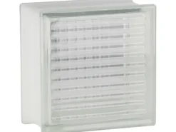 Glasstein Gekreuzt Klar 19 cm x 19 cm x 10 cm