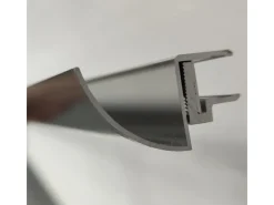 Glaszentrum Hagen 200 cm Regenrinne für Glasvordächer Schwarz 10,8 bis 17,5mm