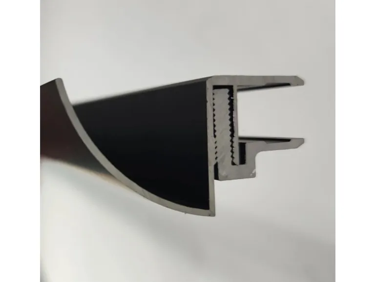 Glaszentrum Hagen 200 cm Regenrinne für Glasvordächer Silber 10,8 bis 17,5mm