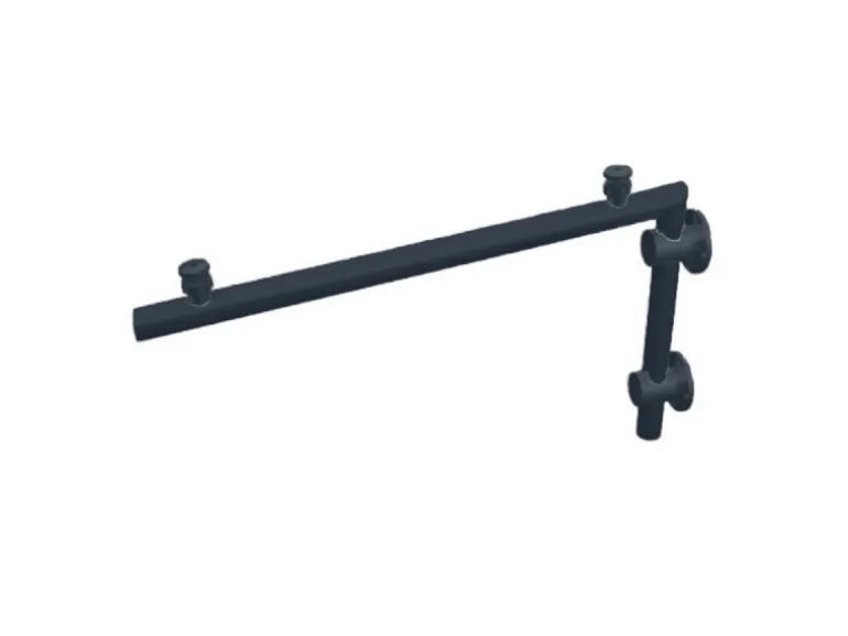 Glaszentrum Hagen L 180x90 cm Glasvordach inkl. Halter Ral7016 Milchglas