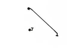 Glaszentrum Hagen STB 120x90 cm Glasvordach inkl. Halter Schwarz Grauglas