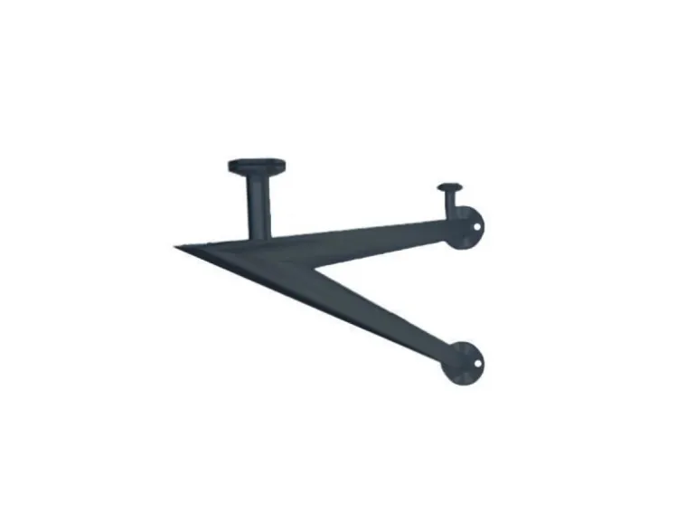 Glaszentrum Hagen TYP-V Glasvordach Edelstahl Halterung Anthrazit